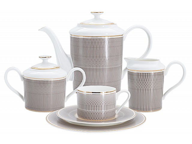 Чайный сервиз Мокко на 6 персон 21 предмет