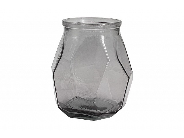 Ваза SAN MIGUEL Origami серая 19 см