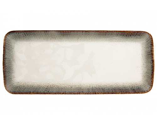Блюдо прямоугольное Easy Life Nuances коричневое 36х16 см