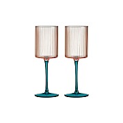 Набор бокалов для белого вина Modern Classic, розовый-зелёный, 0,31 л, 2 шт