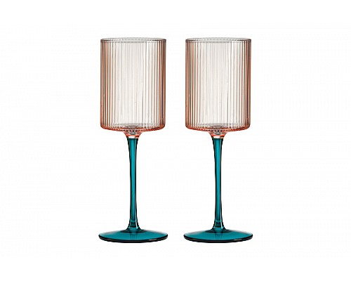 Набор бокалов для белого вина Modern Classic, розовый-зелёный, 0,31 л, 2 шт