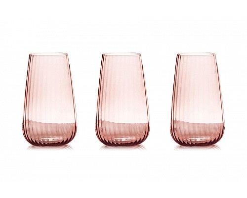 Набор стаканов для воды Opium розовый 0,57 л 6 шт