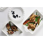 Форма для запекания Speckle 33х23 см с крышкой прямоугольная молочная