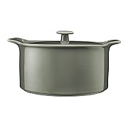 Кастрюля Indulgence 3 л с крышкой серо-зеленая