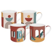 Набор из 4-х кружек Иллюзия Easy Life 0,3 л