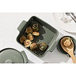 Форма для запекания Indulgence 24 см квадратная серо-зеленая