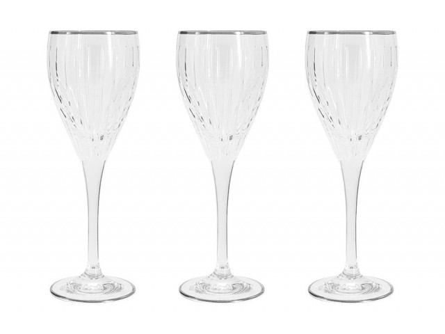 Набор бокалов для вина Пиза серебро Same 0,25 л 6 шт