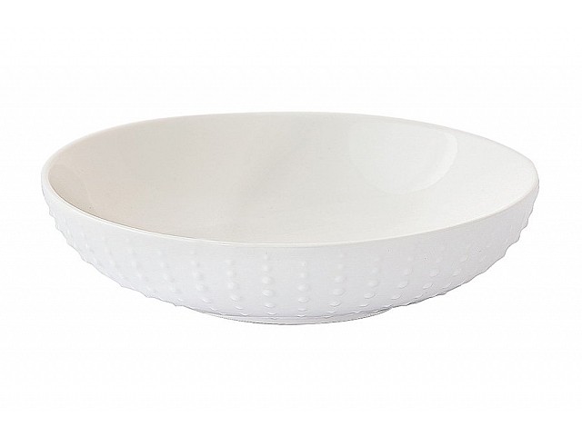 Тарелка суповая Drops белая Easy Life 20 см, 0,75 л