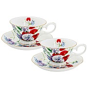 Набор чашек с блюдцами Душистый горошек, 0,18 л, 2 шт