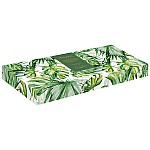 Блюдо-листок Мадагаскар белое 47 х 19 см