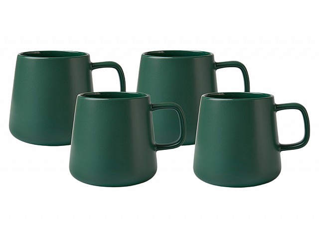 Набор из 4-х кружек Blend Sala тёмно-зеленый 375 мл