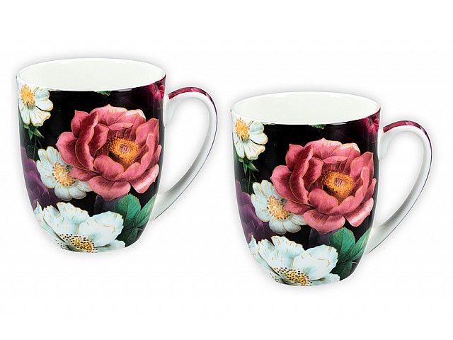 Набор кружек Розы 380 мл 2 шт