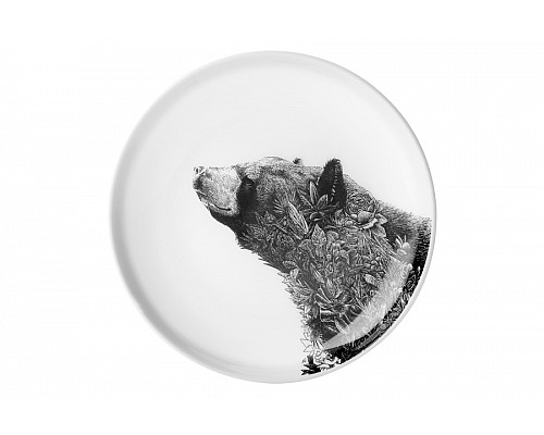Тарелка десертная Чёрный медведь 20 см