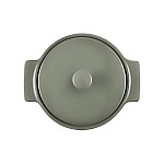 Кастрюля Indulgence 3 л с крышкой серо-зеленая