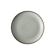Тарелка обеденная 27 см Серые ромбы Mandala серо-бежевая
