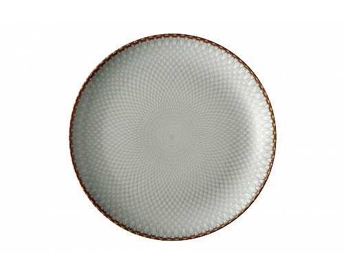 Тарелка обеденная 27 см Серые ромбы Mandala серо-бежевая Тарелка обеденная 27 см Серые ромбы Mandala серо-бежевая