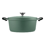 Кастрюля Agile, зелёная, 28 см, 6,3 л