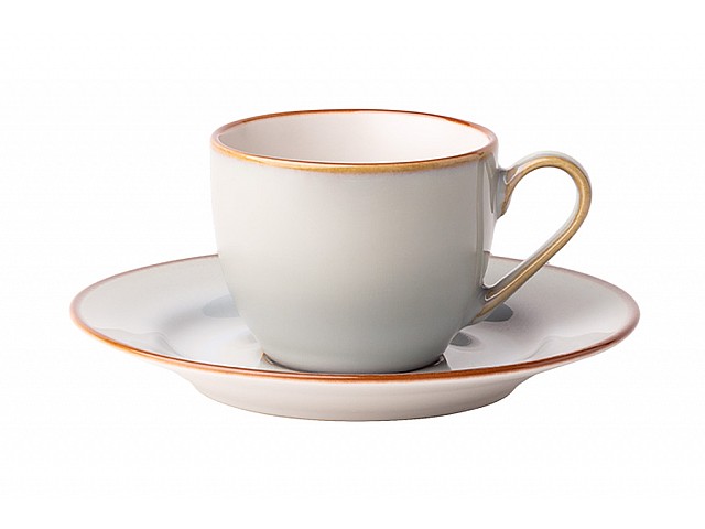 Пара кофейная Mandala 90 мл серо-бежевая