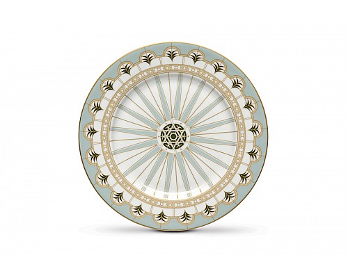 Тарелка закусочная 19 см Елочки Rosita белая