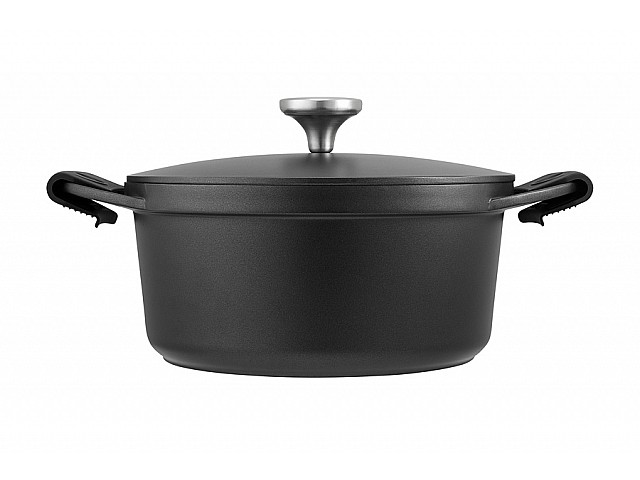 Кастрюля Agile, чёрная, 24 см, 4,2 л