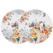 Набор обеденных тарелок Anna Lafarg Primavera Розамунда белый 26,5 см, 2 шт