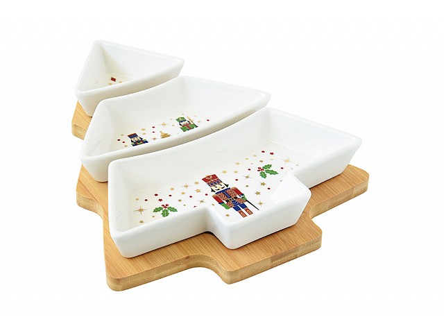 Набор для закусок Щелкунчик (Ёлочка) 4 предмета