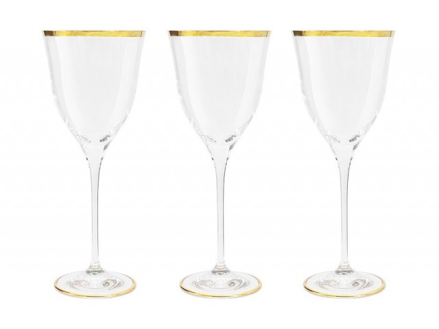 Набор бокалов для вина Сабина золото Same 0,3 л, 6 шт