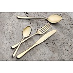 Набор столовых приборов Leveson, цвет шампанского, 6 персон, 24 предмета