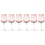 Набор бокалов для вина Opium розовый 0,55 л 6 шт