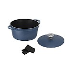 Кастрюля Agile, синяя, 20 см, 2,4 л