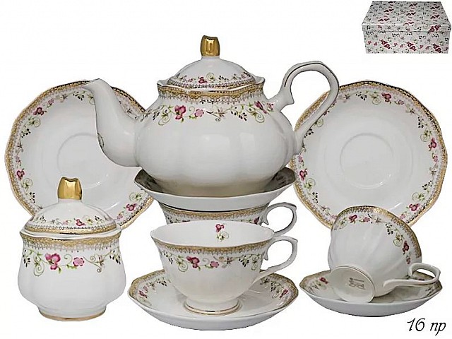 Чайный сервиз Ирис Lenardi на 6 персон 16 предметов
