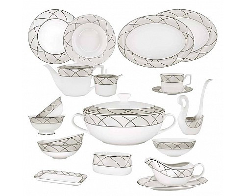 Столово-чайный сервиз Pandora Cream Lenardi на 12 персон 101 предмет