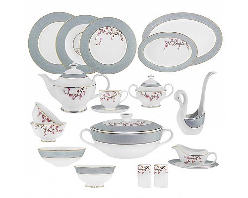 Столово-чайный сервиз Сакура Lenardi на 12 персон 105 предметов