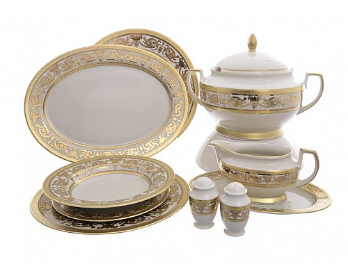 Столовый сервиз Falkenporzellan Imperial Cream Gold 6 персон 26 предметов