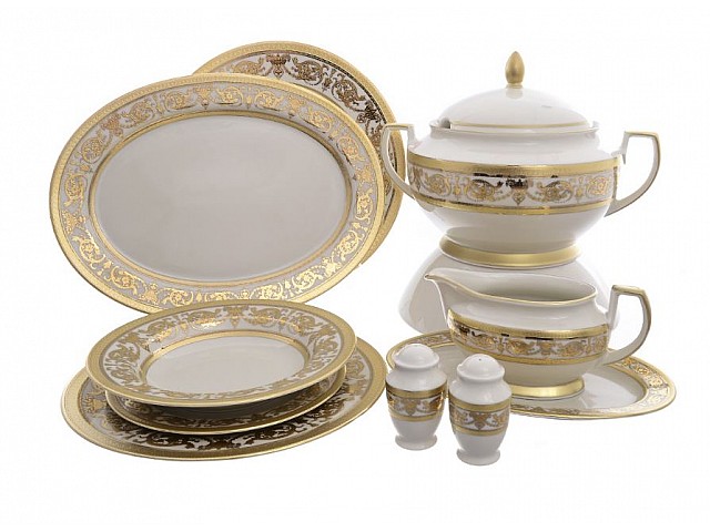 Столовый сервиз Falkenporzellan Imperial Cream Gold 6 персон 26 предметов