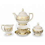 Чайный сервиз Falkenporzellan Imperial Creme Gold на 6 персон 23 предмета