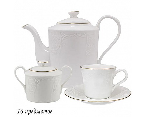 Чайный сервиз Maria Gold Lenardi 16 предметов