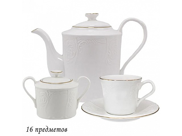 Чайный сервиз Maria Gold Lenardi 16 предметов
