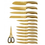 Набор золотых ножей Style Lenardi 13 предметов в боксе