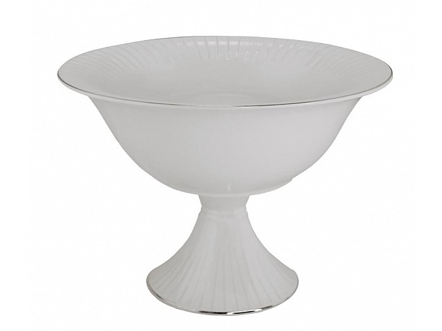 Фруктовница на ножке 25 см Marzipan grey Lenardi