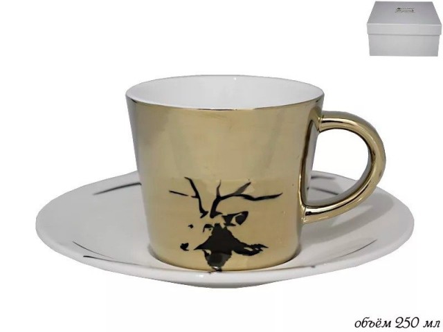 Чайная пара Lenardi Олень 250 мл