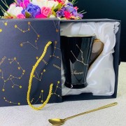 Кружка Зодиак Телец Lenardi 390 мл с ложкой