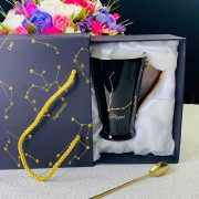 Кружка Зодиак Рыбы Lenardi 390 мл с ложкой