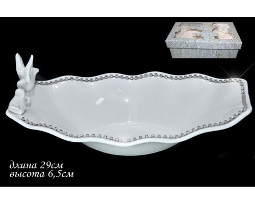 Салатник 29 см Lenardi Голубь и голубка