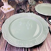 Набор 6 тарелок Бавария Lenardi серый 26 см