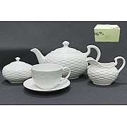 Чайный сервиз Lenardi белый на 6 персон