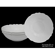 Набор 4 салатников Lenardi White 23 см