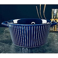 Салатник с ручками Aquamarine Lenardi 21 см