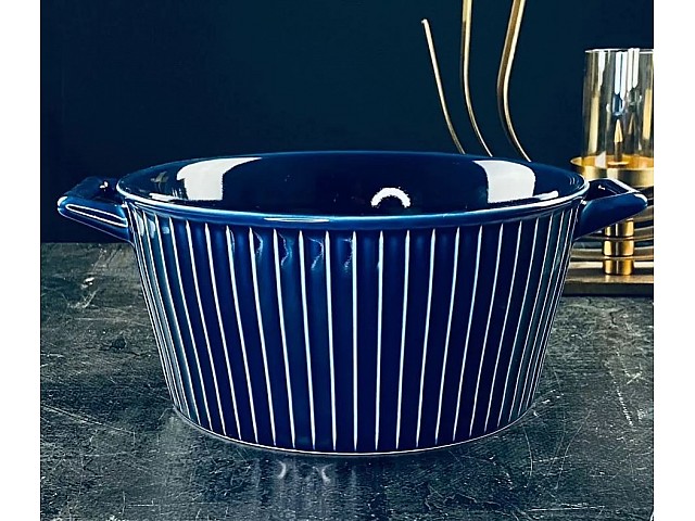 Салатник с ручками Aquamarine Lenardi 21 см