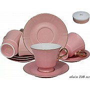Чайный набор Lenardi Pink 250 мл 12 предметов